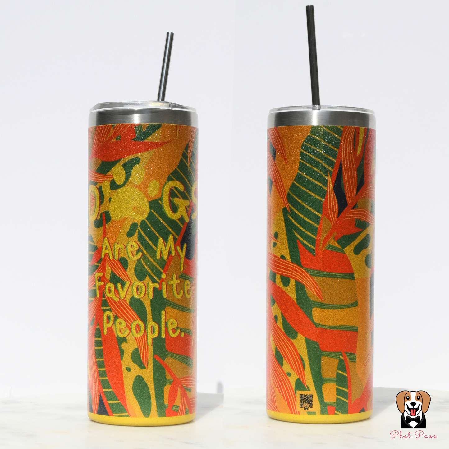 20oz Skinny Tumbler (Personalized With Your Pet's Photo)