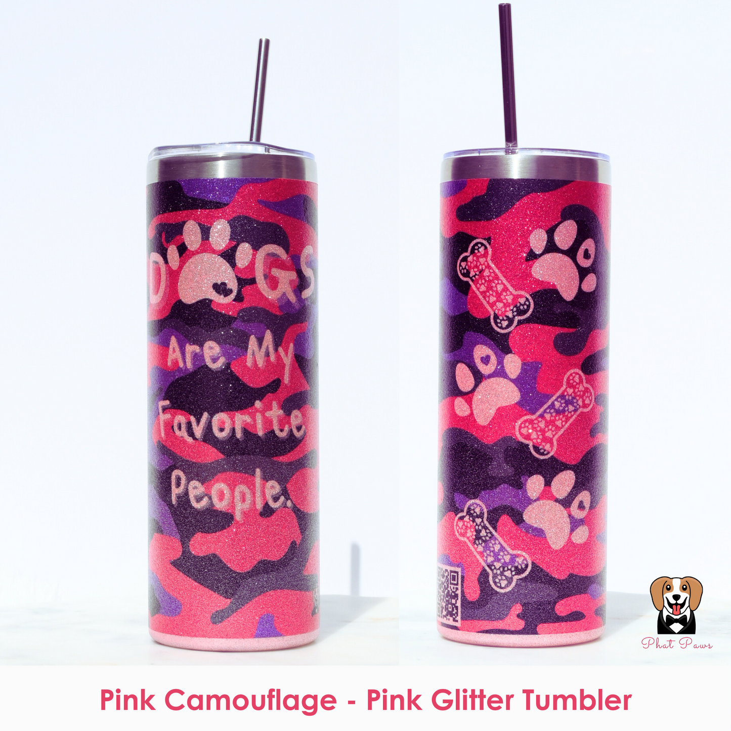 20oz Skinny Tumbler (Personalized With Your Pet's Photo)
