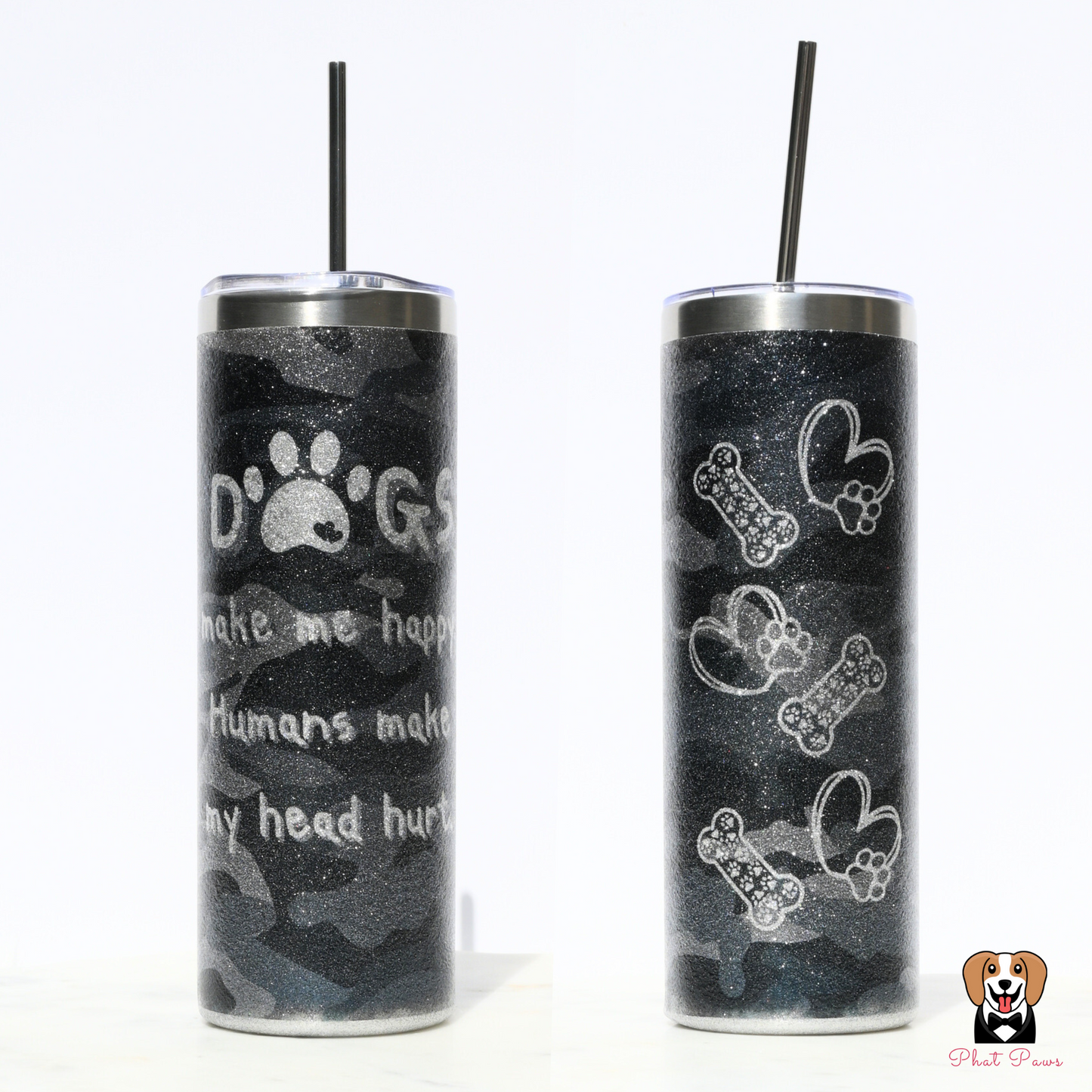 20oz Skinny Tumbler (Personalized With Your Pet's Photo)