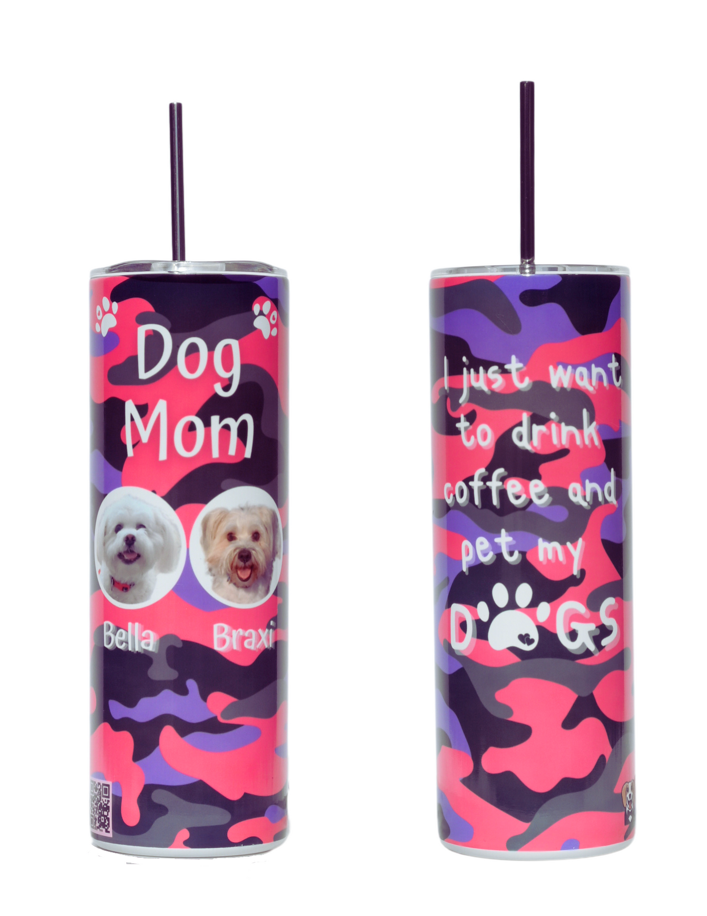20oz Skinny Tumbler (Personalized With Your Pet's Photo)