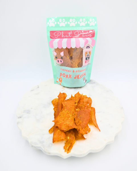 Turmeric & Rosemary Pork Jerky – Phat Paws