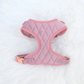 Flamingo Pink Velvet Harness Set for Small and Large Pets